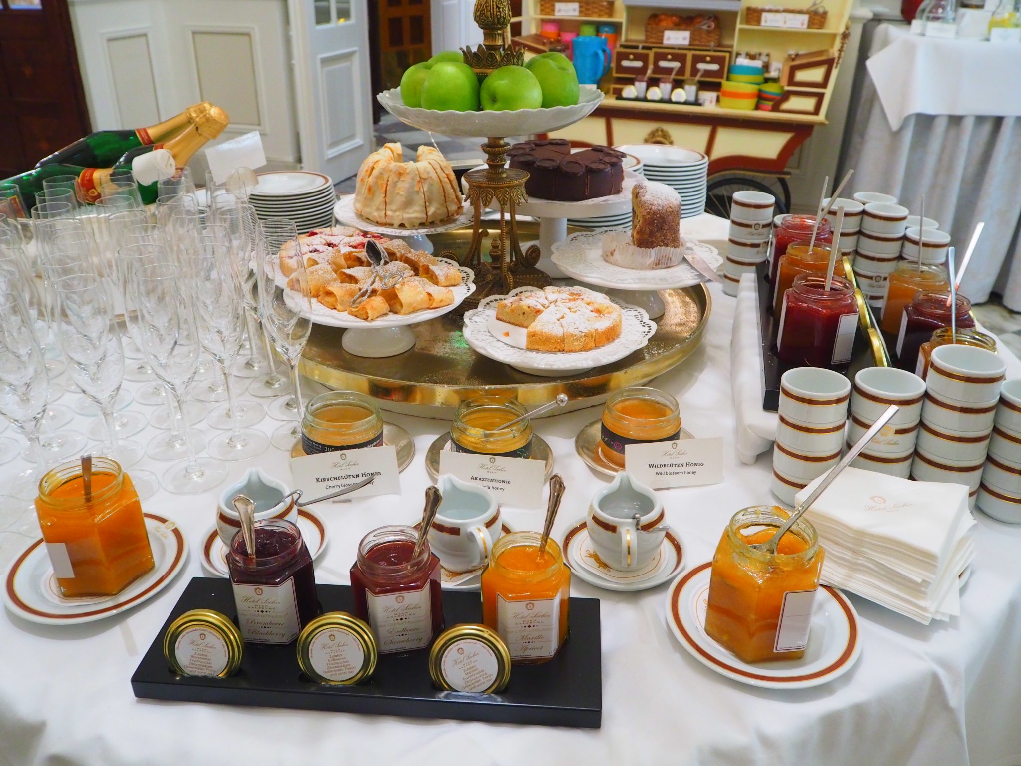 Breakfast Buffet at Hotel Sacher Review Vienna - 2022